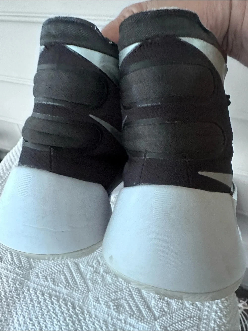 Nike Hyperdunk 2015 Black and White High-Top Basketball Sneakers